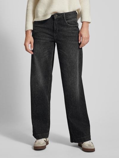 MAC Wide leg jeans in 5-pocketmodel, model 'Palazzo' Antraciet - 4