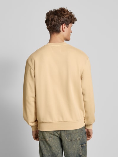 CHAMPION Sweatshirt mit Label-Stitching Beige 5