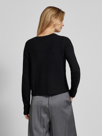 Liu Jo White Cardigan mit Label-Stitching Black 5