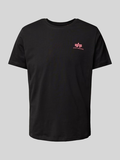 Alpha Industries T-Shirt mit Label-Print Black 1