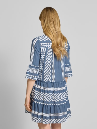 Vero Moda Figurumspielendes Tunikakleid aus reiner Baumwolle Modell 'DICTHE' Blau 5