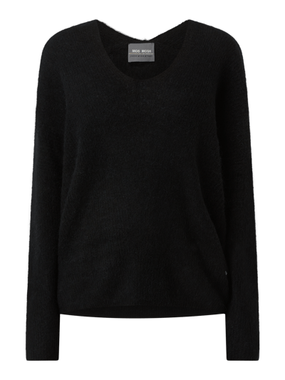 MOS MOSH Pullover mit Woll-Anteil Modell 'Thora' Black 2