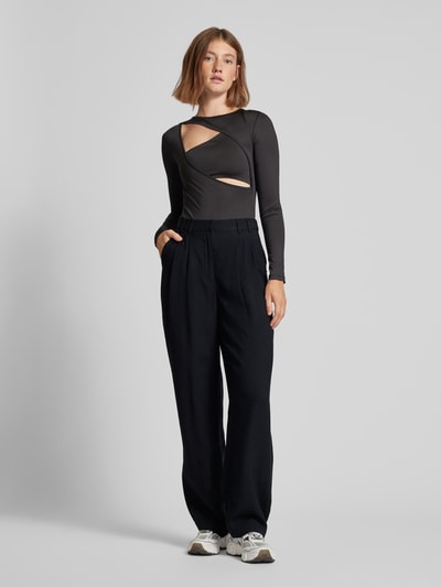 LeGer by Lena Gercke Wide Leg Stoffhose mit Bundfalten Modell 'Draco' Black 1