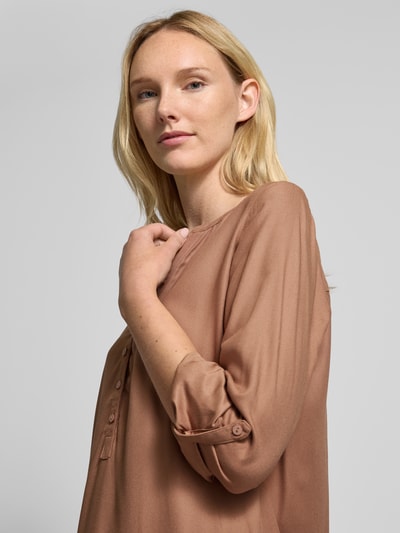 Christian Berg Woman Lange blouse met V-hals Taupe - 3