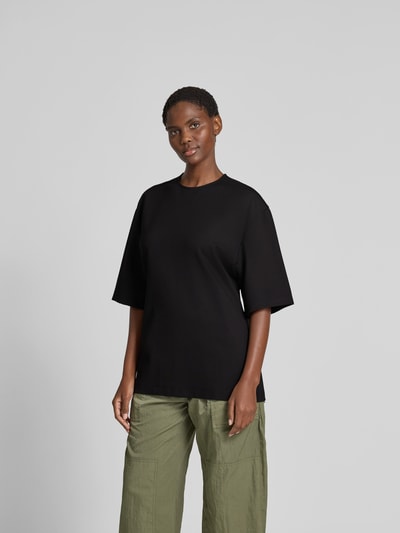 Filippa K Oversized T-Shirt aus Viskose-Mix Black 4