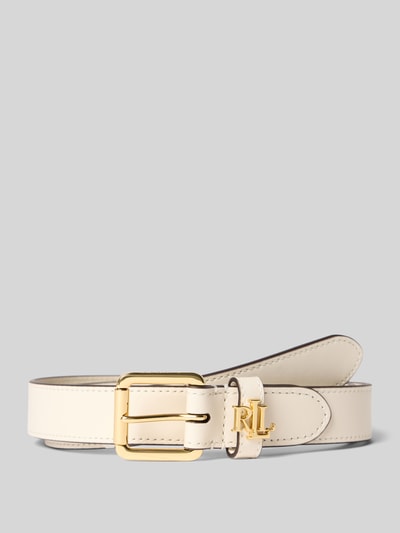 Lauren Ralph Lauren Gürtel aus Rindsleder mit Label-Applikation Weiss 1