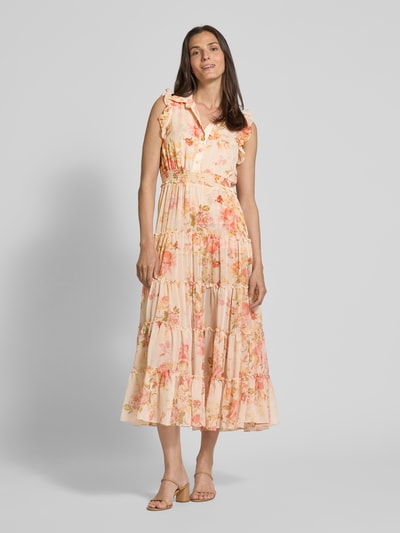 ADLYSH Cocktailkleid mit Volants Hellrosa 4
