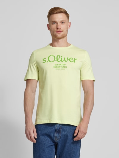 s.Oliver RED LABEL T-Shirt mit Rundhalsausschnitt Gelb 4