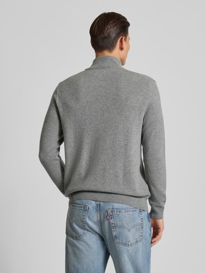 Polo Ralph Lauren Strickpullover aus Wolle mit Stehkragen und Reißverschluss Mittelgrau 5