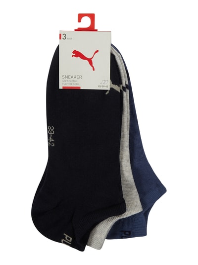 Puma Sneakersocken mit Label-Details im 3er-Pack Marine 2