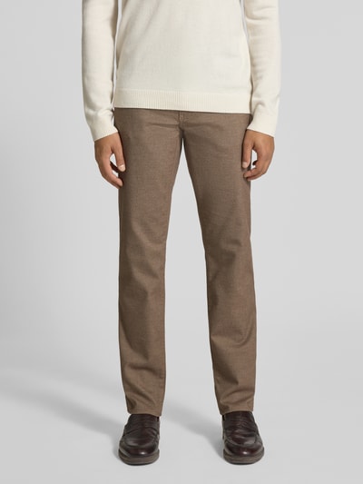 Brax Stoffen broek met viscose in 5-pocketmodel, model 'Cadiz' Beige - 4