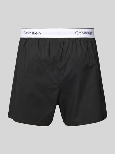 Calvin Klein Underwear Boxershorts mit elastischem Logo-Bund im 3er-Pack Black 3