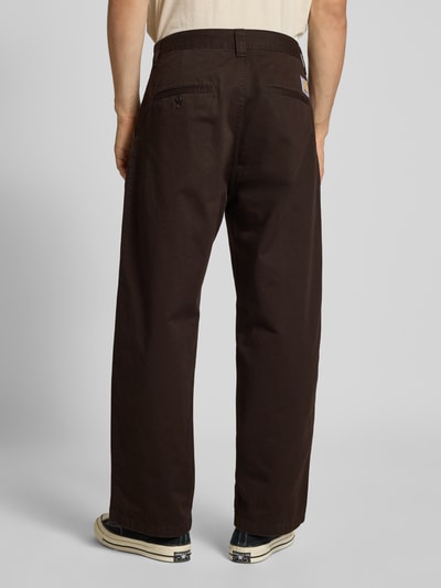 Carhartt Work In Progress Wide Leg Hose mit Eingriff- und Gesäßtaschen Modell 'BRADY' Dunkelbraun 5