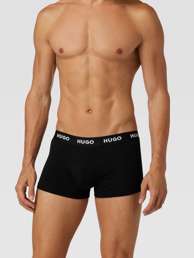 HUGO Trunks mit Label-Details im 3er-Pack Black 1