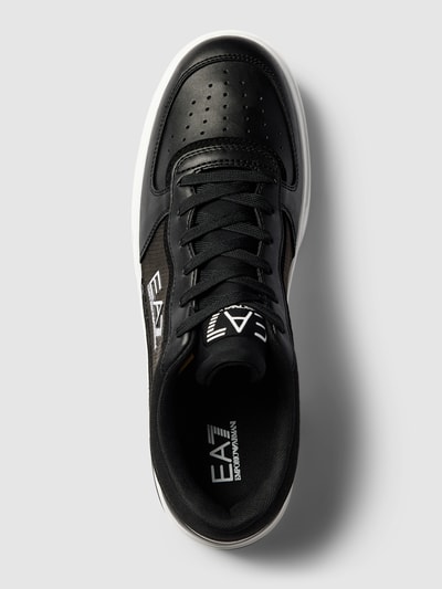 EA7 Emporio Armani Sneakersy z naszywką z logo model ‘SUMMER COURT’ Czarny 4