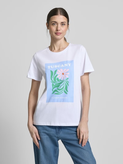 Smith and Soul T-shirt met motiefprint Lichtblauw - 4