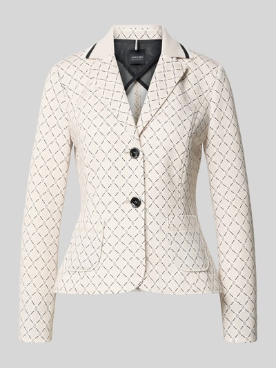 Marc Cain Slim Fit Blazer mit aufgesetzten Taschen und Knopfverschluss Sand 1