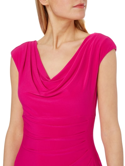 Lauren Ralph Lauren Kleid mit Drapierung und gelegten Falten  Pink 3