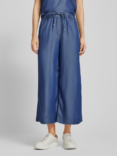 Christian Berg Woman Flared culotte met tunnelkoord Marineblauw - 4