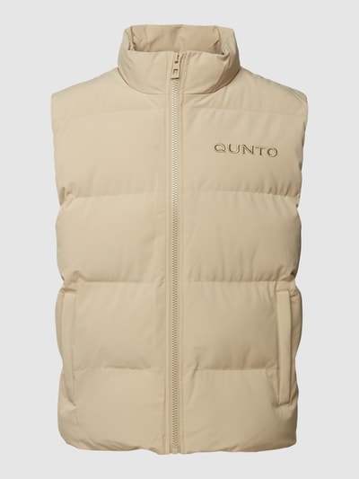 Qunto Bodywarmer met labelstitching Ecru - 2