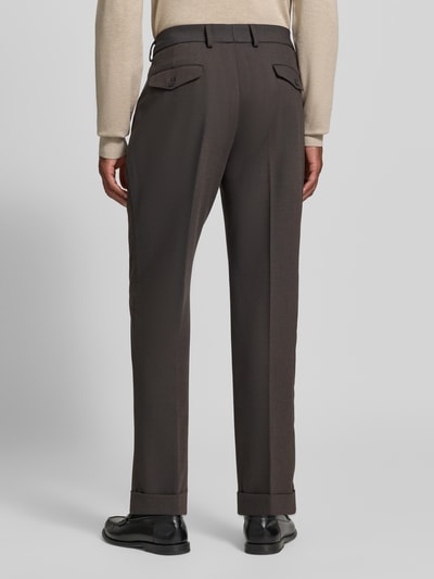 Manuel Ritz Slim Fit Hose mit Viskose-Anteil Dunkelbraun 5