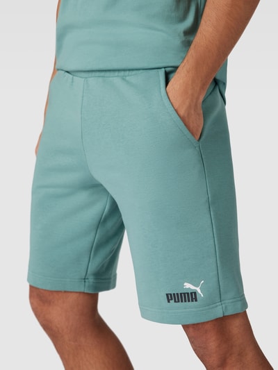 PUMA PERFORMANCE Sweatshorts mit Label-Print Petrol 3