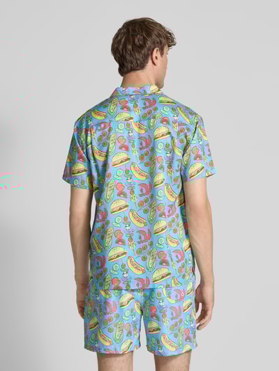 BOARDIES Freizeithemd mit Knopfleiste Tuerkis 5