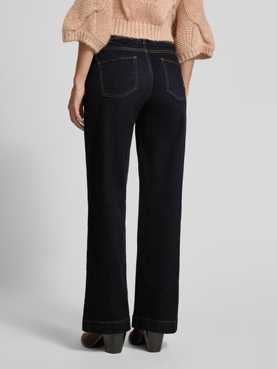 Buena Vista Wide leg jeans in 5-pocketmodel Donkerblauw - 5
