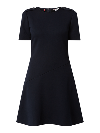 Tommy Hilfiger Kleid mit Schulterriegeln Modell 'Lilly' Dunkelblau 2