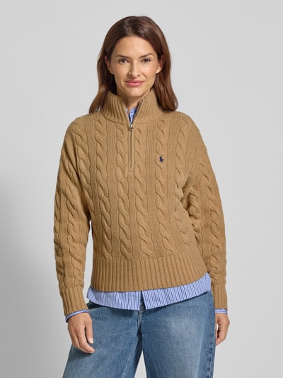 Polo Ralph Lauren Troyer aus Woll-Mix mit Kaschmir-Anteil Camel 4