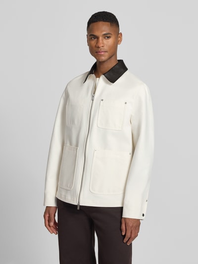 DRYKORN Kurtka w kroju regular fit z naszywanymi kieszeniami model 'KALENO' Écru 4