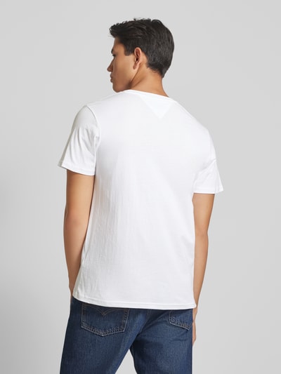 Tommy Jeans T-shirt met labelprint Wit - 5