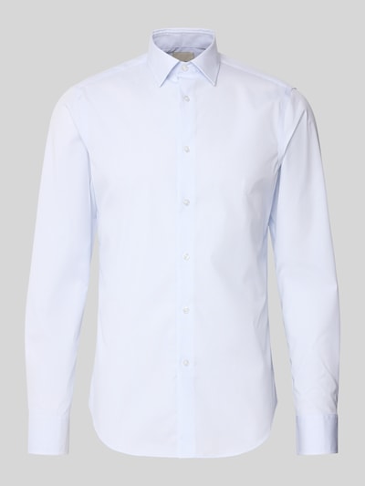 CK Calvin Klein Koszula biznesowa o kroju slim fit z kołnierzykiem typu kent Błękitny 2