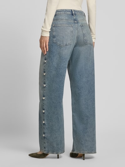 Jake*s Casual Wide Fit Jeans mit Zierknöpfen Jeansblau 5