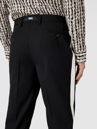 Karl Lagerfeld Hose mit Galonstreifen Black 3