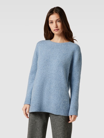 Weekend Max Mara Strickpullover mit Rundhalsausschnitt Modell 'OGLIO' Hellblau 4