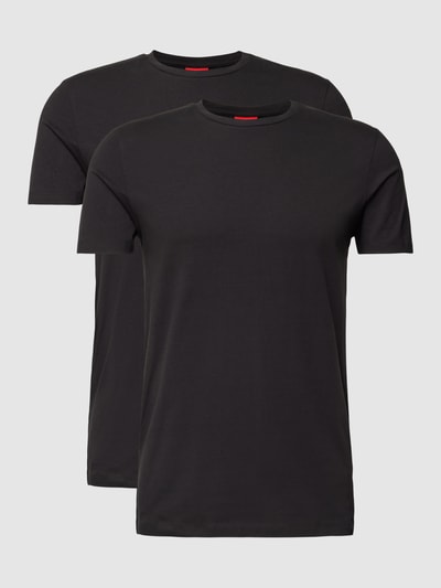 HUGO T-Shirt in unifarbenem Design Black 2