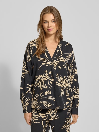 GUIDO MARIA KRETSCHMER WOMAN Bluzka z dekoltem w serek model ‘Ayana’ Czarny 4