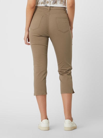 Brax Jeansy capri o kroju slim fit z dodatkiem streczu model ‘Mary’ Khaki 5