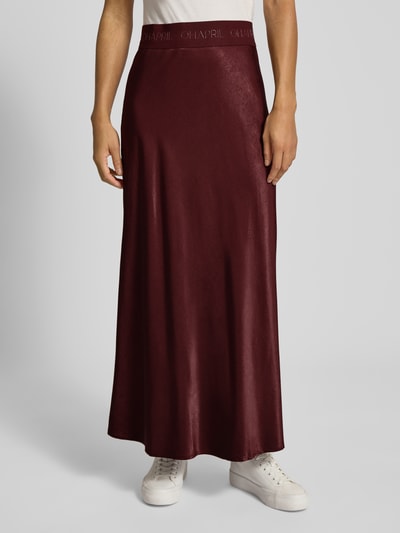 OH APRIL Maxirok van satijn met elastische band, model 'Jaelynn' Bordeaux - 4