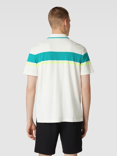 SERGIO TACCHINI Poloshirt mit Kontraststreifen Modell 'DAMARINDO' Offwhite 5