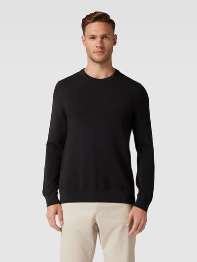 Marc O'Polo Strickpullover mit Label-Stitching Black 4