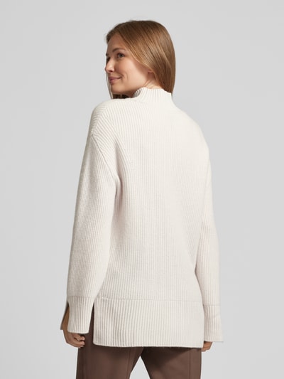 Marc Cain Wollen pullover met opstaande kraag Ecru - 5