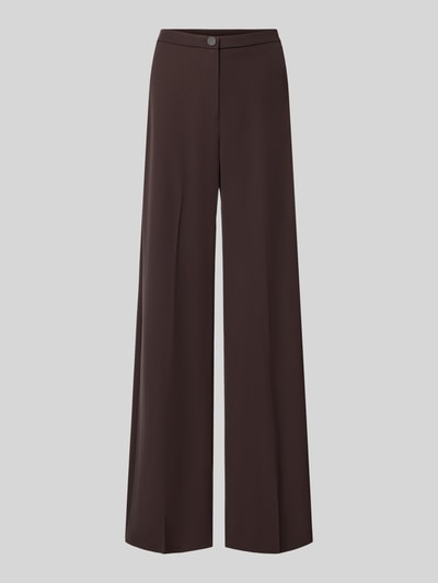 Produktfoto, Wide Leg Stoffhose mit Knopfverschluss van Rinascimento, Dames stoffen broek, Materiaalmix met stretch, bandwijdte maat S 40 cm, binnenbeenlengte S 85 cm
