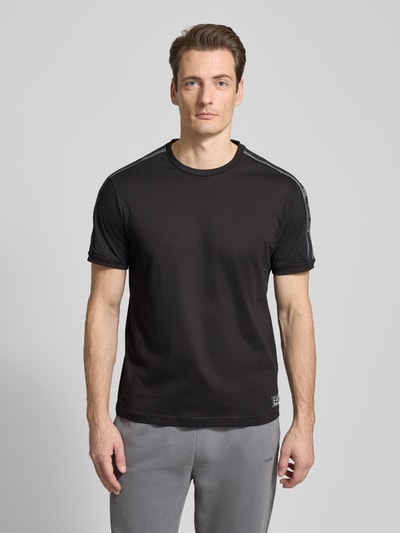 EA7 Emporio Armani T-Shirt mit Label-Print Black 4