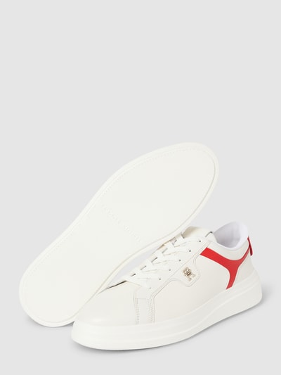 Tommy Hilfiger Sneakers van leer met colour-blocking-design, model 'POINTY' Ecru - 4