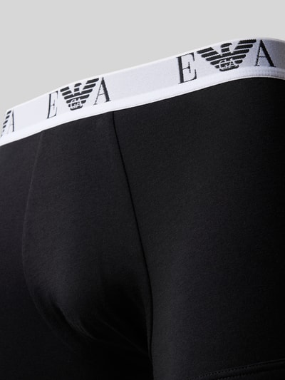 Emporio Armani Trunks im 3er-Pack mit Logo-Bund Black 2