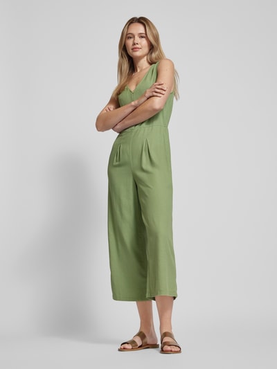 Vero Moda Jumpsuit mit kurzer Knopfleiste Modell 'MYMILO' Oliv 1