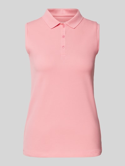 Christian Berg Woman Tanktop met polokraag Felroze - 2