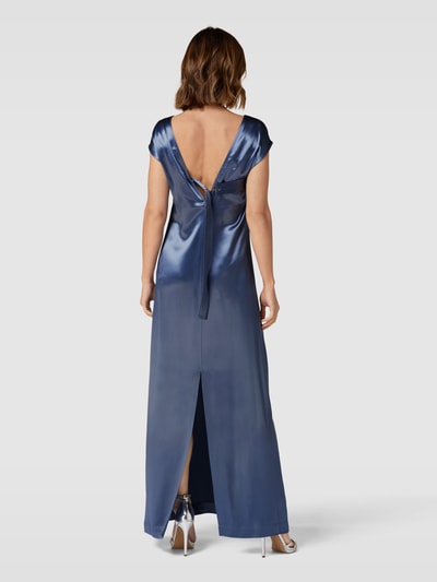 Calvin Klein Womenswear Maxi jurk met siergarnering, model 'NAIA' Rookblauw - 5